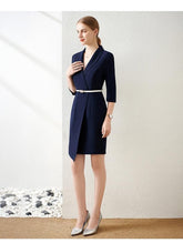 V-neck Faux Wrap Mini Dress